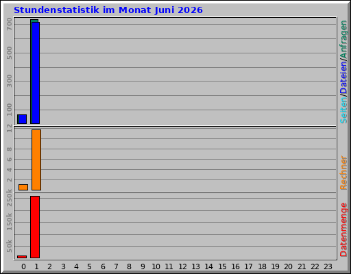 Stundenstatistik im Monat Juni 2026